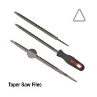 TOLEDO DOUBLE EXTRA SLIM TAPERSAW FILE 150mm SECOND CUT WITH HANDLE