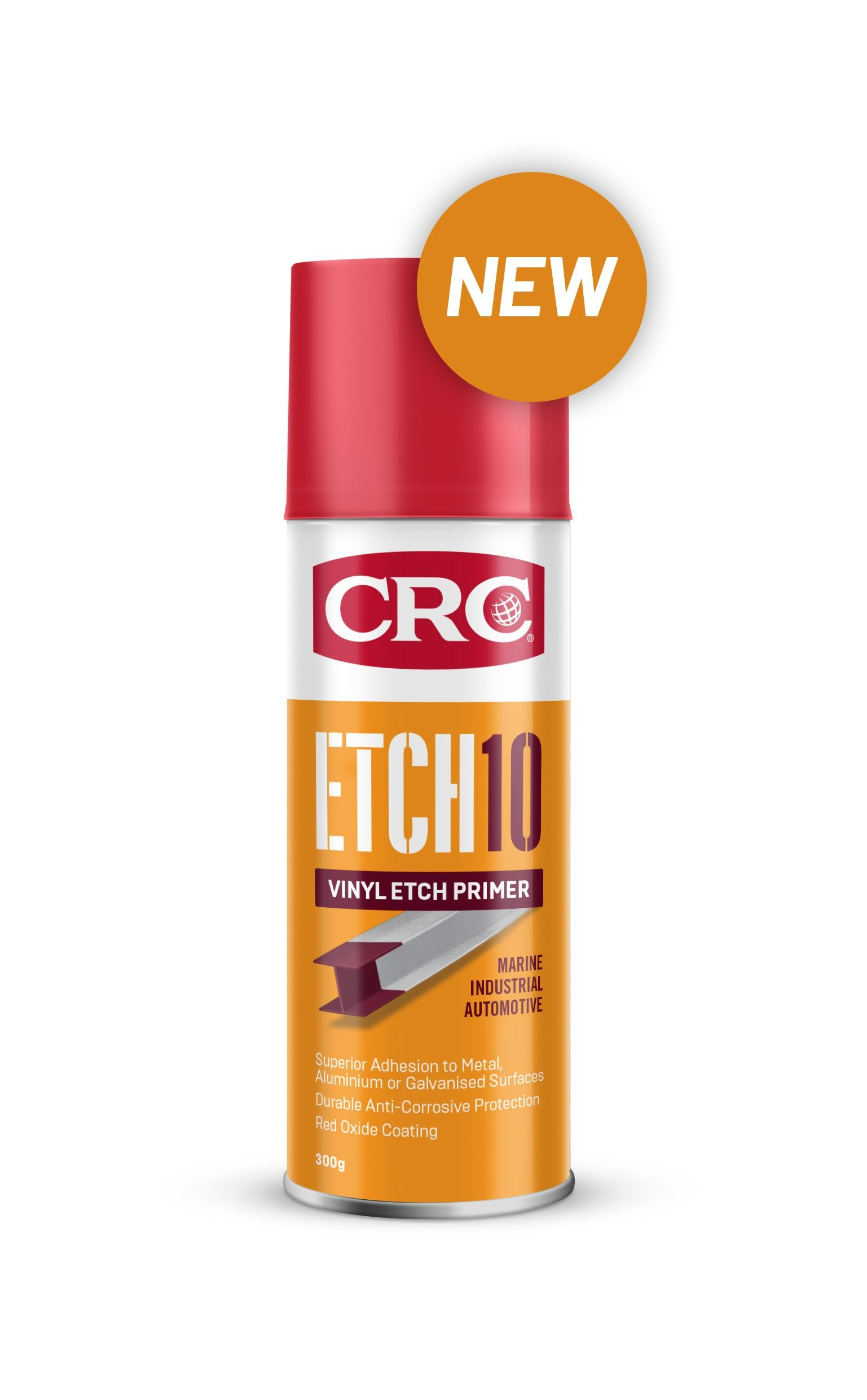 CRC ETCH10 VINYL ETCH PRIMER 400g AEROSOL RED OXIDE