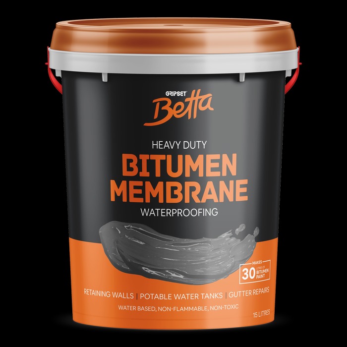 GRIPSET BETTA BITUMEN RUBBER 15LTR WATER BASED