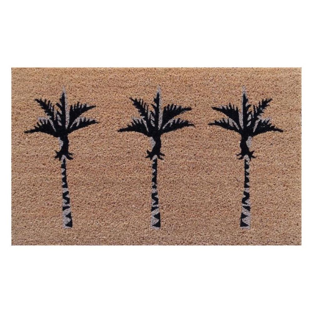 DOOR MAT COIR 750x450mm VINYL BACKING NIKAU PALM