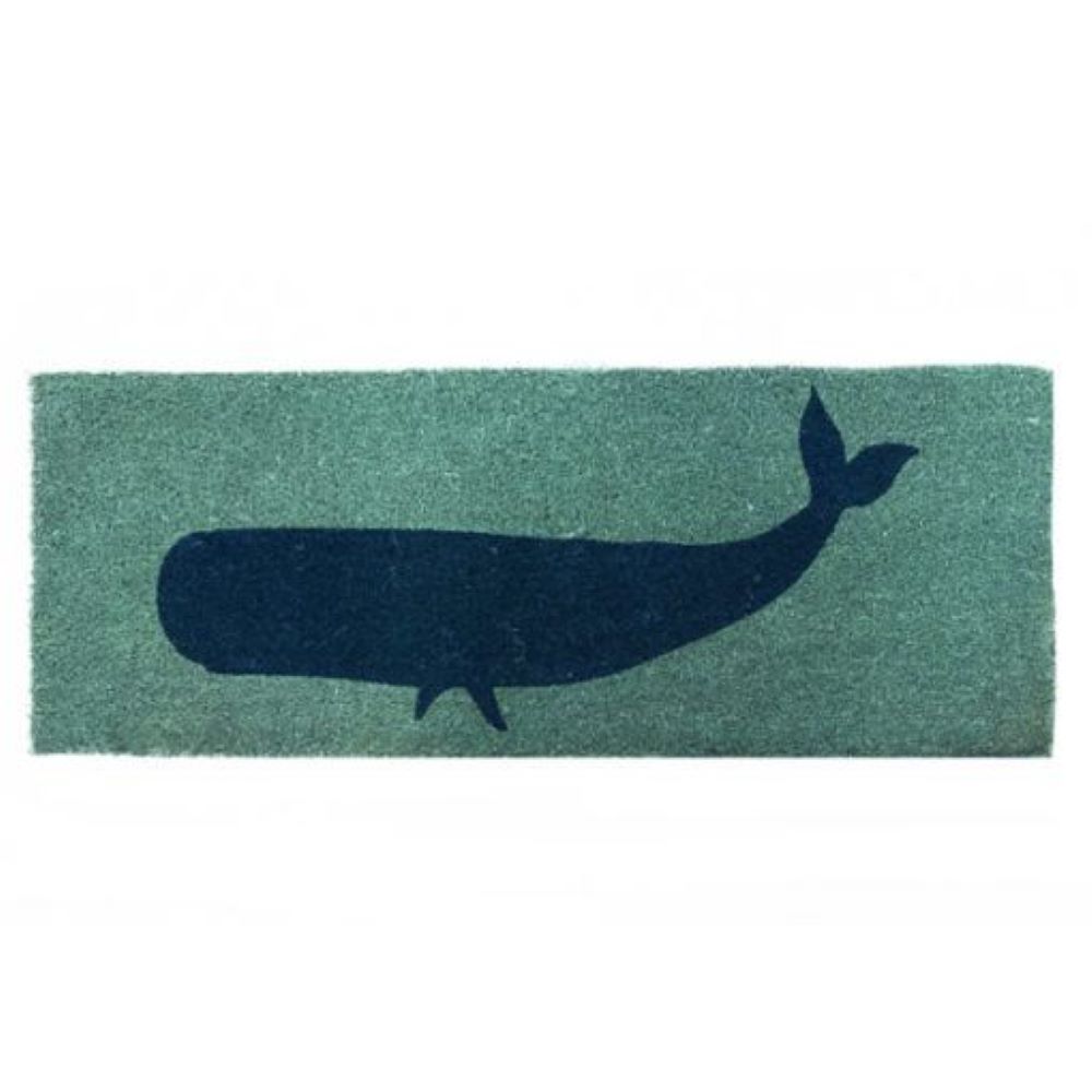 DOOR MAT COIR 1200x450mm VINYL BACKING WHALE