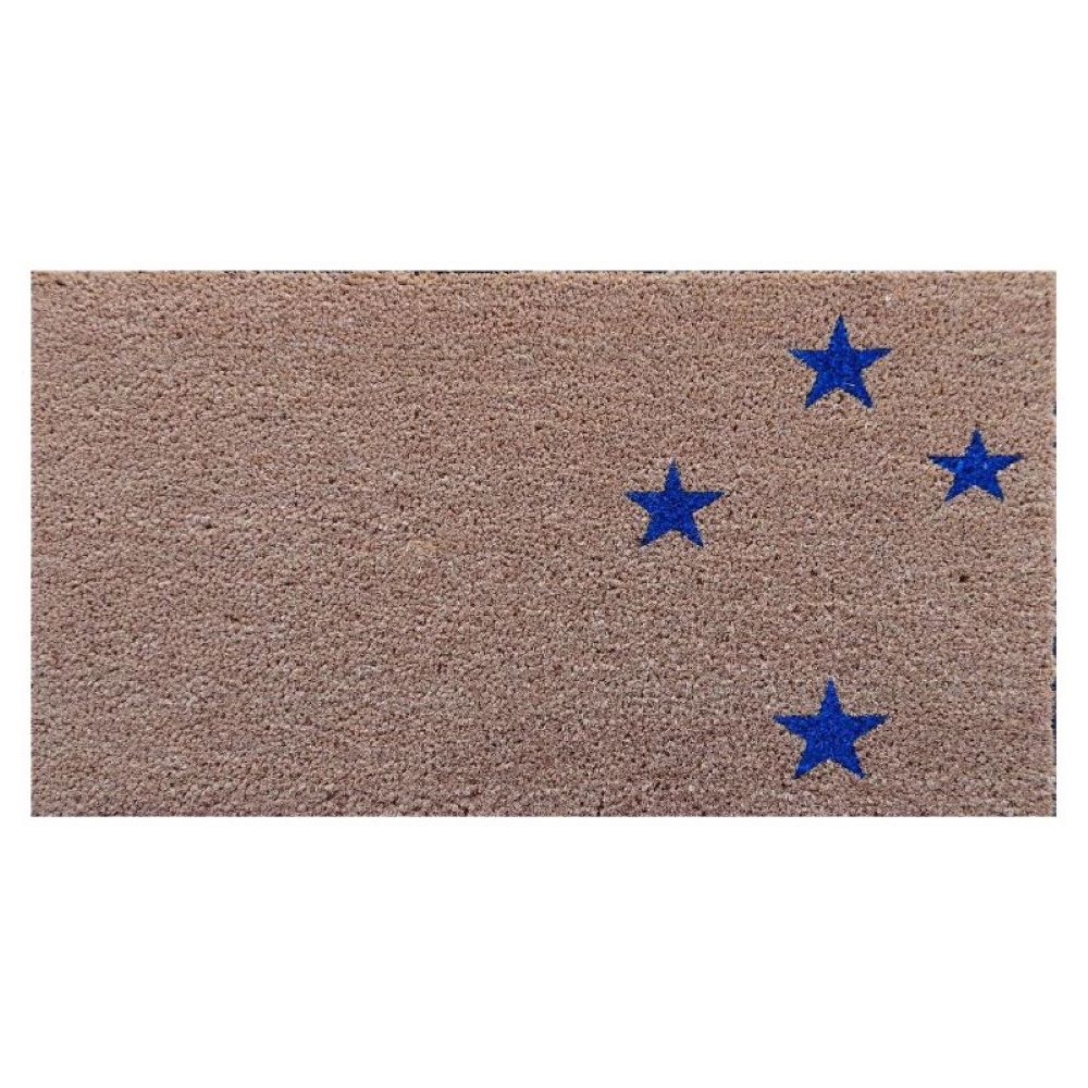 DOOR MAT COIR 750x450mm VINYL BACKING SOUTHERN CROSS