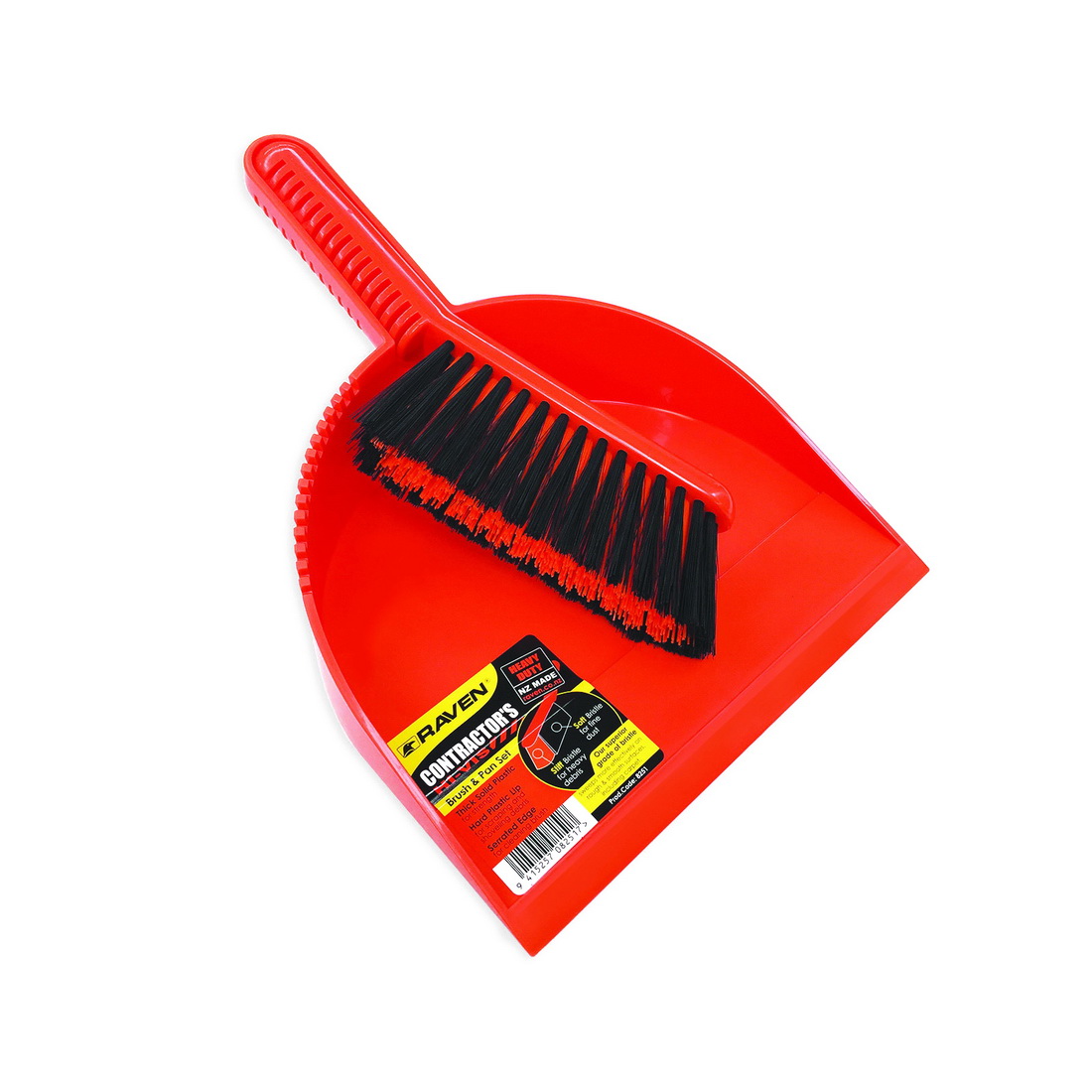 DUST PAN&BRUSH RAVEN 8251 PLASTIC 230mm CONTRACTORS