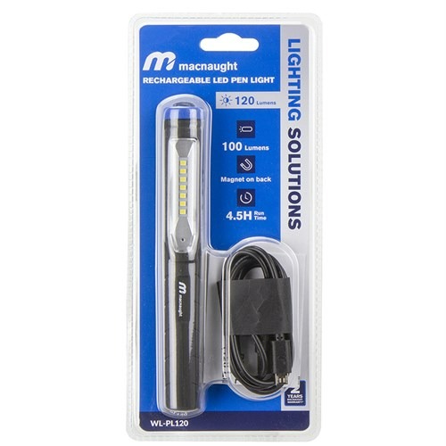 MACNAUGHT PEN LIGHT 120lm RECHARGEABLE - Image 2