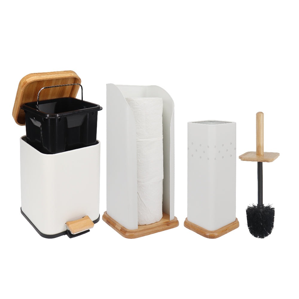 BATHROOM SET WHITE MAGIC ECO BASICS SQUARE WHITE set/3 - Image 2