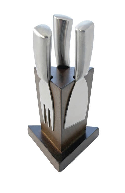 CHEESE KNIFE BLOCK SET SWISSMAR MINI 3pce