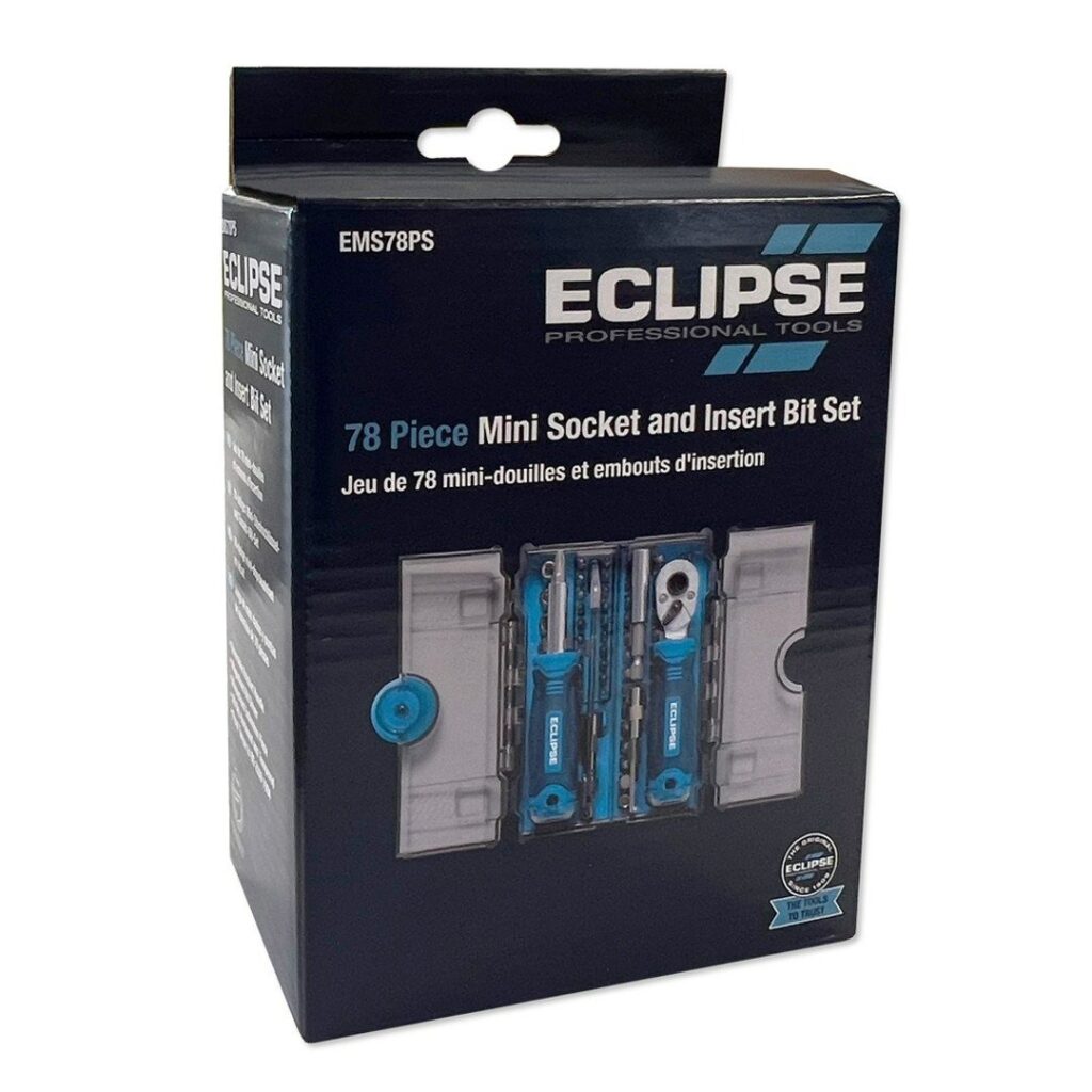 Eclipse Device Insert MINI SOCKET & INSERT BIT SET ECLIPSE 1/4dr 78pce | Read Bros. Hardware