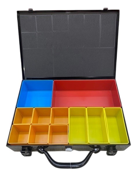 ORGANISER TRADEZONE METAL BLACK 335mm 11-COMPARTMENT