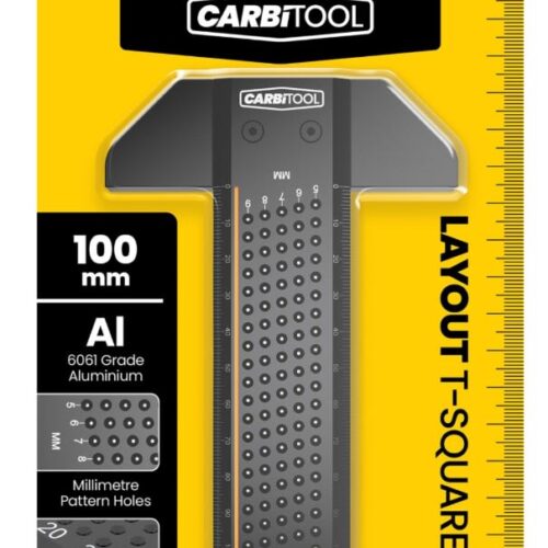 LAYOUT T-SQUARE CARBITOOL 100mm ALUMINIUM