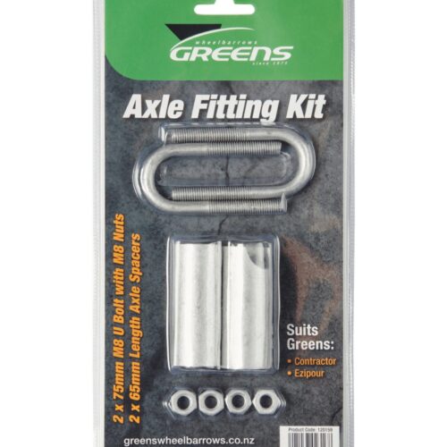 AXLE FITTING KIT GREENS WHEELBARROW 8pce (CONTRACTOR/EZIPOUR)