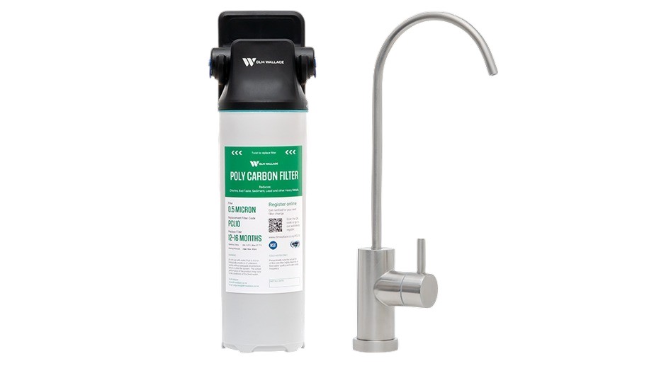 KITCHEN WATER FILTER & TAP DLM SS 0.5micron (UNDER SINK)