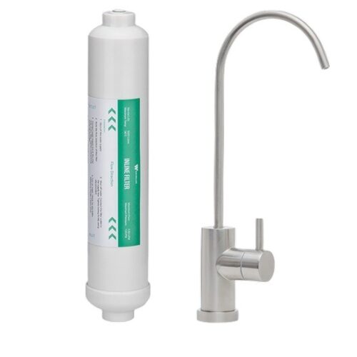 INLINE WATER FILTER & TAP DLM SS 1micron (UNDER SINK)