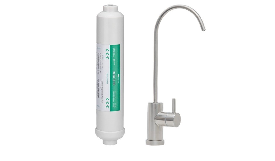 INLINE WATER FILTER & TAP DLM SS 1micron (UNDER SINK)
