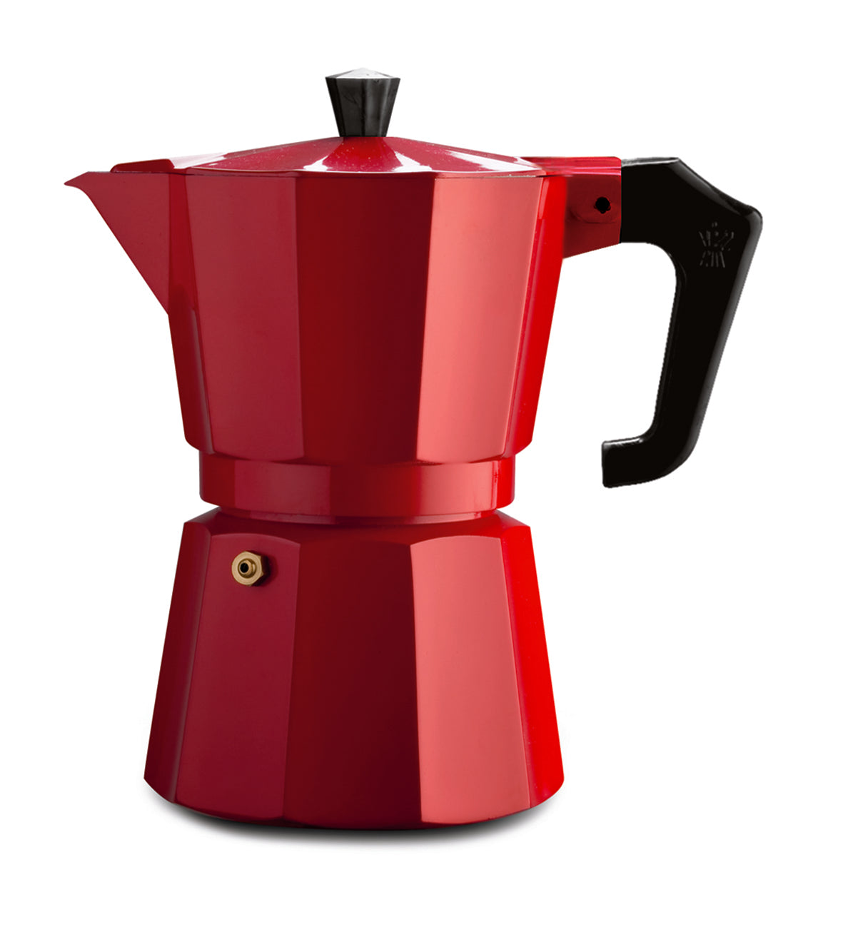 ESPRESSO COFFEE MAKER PEZZETTI 1CUP ALUMINIUM RED