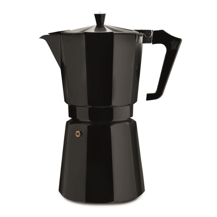 ESPRESSO COFFEE MAKER PEZZETTI 14CUP ALUMINIUM BLACK