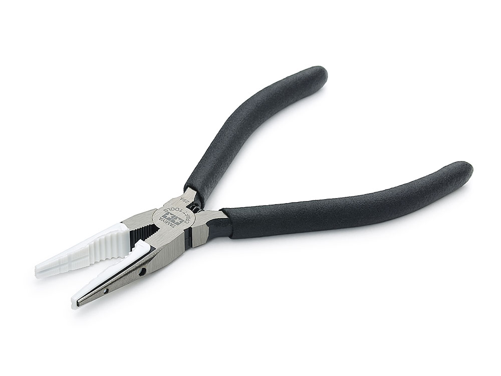 LONG NOSE PLIERS TAMIYA NON-SCRATCH PLASTIC INSERT