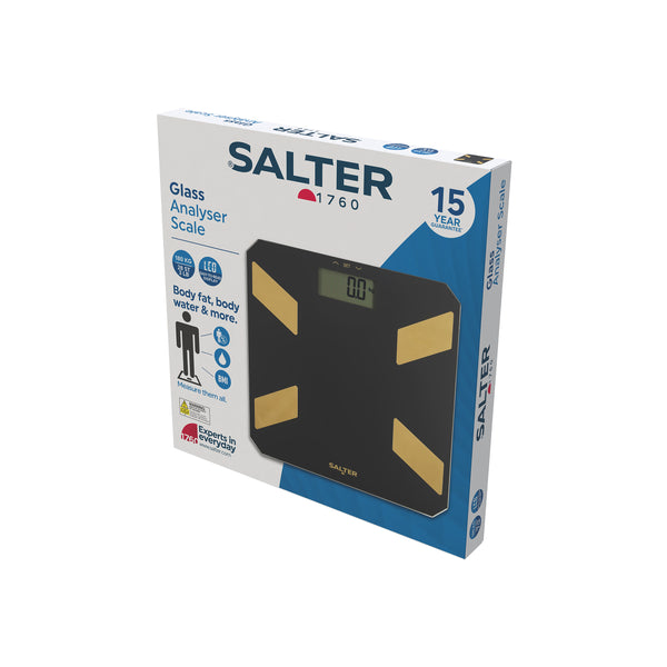 SCALE BATHROOM SALTER ELECTRONIC GLASS ANALYSER 180kgx1lb - Image 3