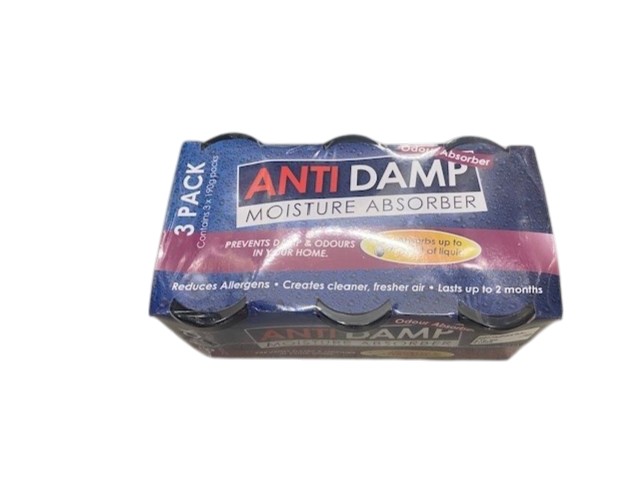 DAMP RID MOISTURE & ODOUR ABSORBER 190gM PK/3