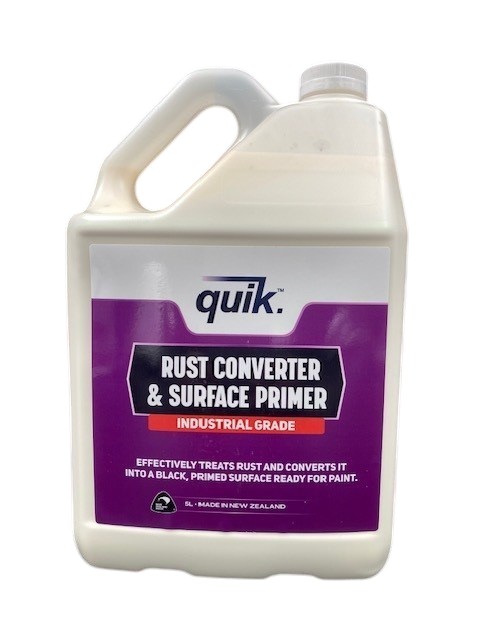 RUST CONVERTER & SURFACE PRIMER QUIK INDUSTRIAL GRADE 5ltr