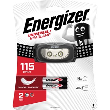 ENERGIZER HEAD LIGHT UNIVERSAL PLUS 115lm 2AAA BLACK