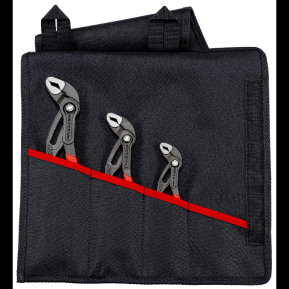 PLIER SET KNIPEX COBRA 125/180/250mm W/TOOL ROLL 3pce