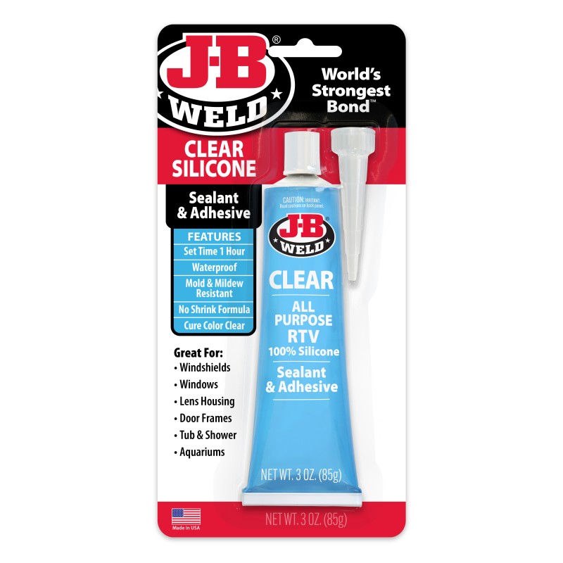 JB WELD ALL PURPOSE RTV SILICONE CLEAR 85g
