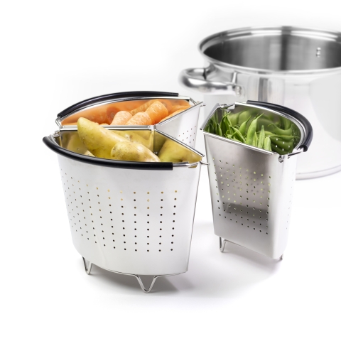 NESTING STEAMER & DIVIDER TAYLORS EYE SS set/3