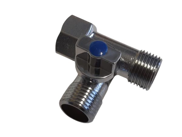 3-WAY TAP PACIFIC PLUMBING 15x15x20mm (1/2x3/4bsp) M/F