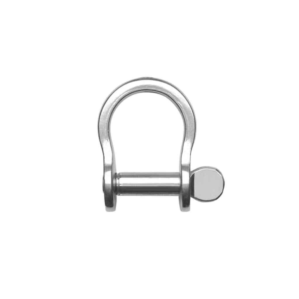 SHACKLE 6mm SS BOW RF635 (FLAT SECTION)
