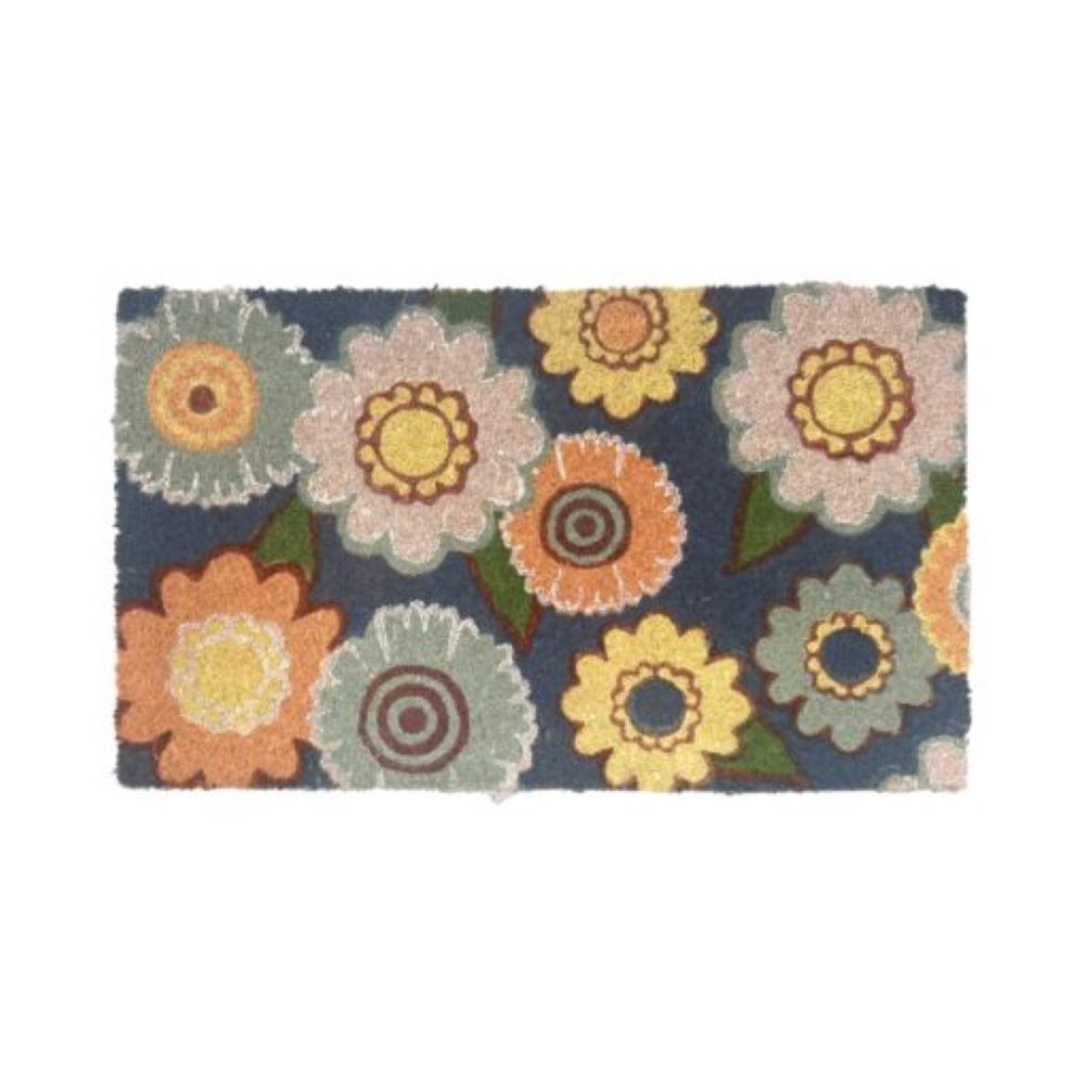 DOOR MAT COIR 750x450mm VINYL BACKING MEADOW