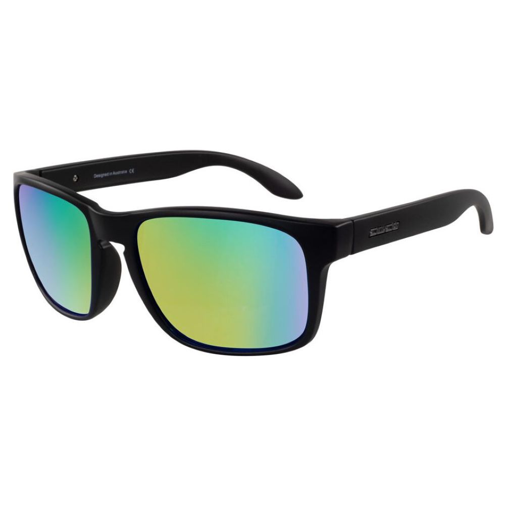 SUNGLASSES DIRTY DOG POLARISED ELECTRODE BLACK-GREY/ GREEN MIRROR - Image 2