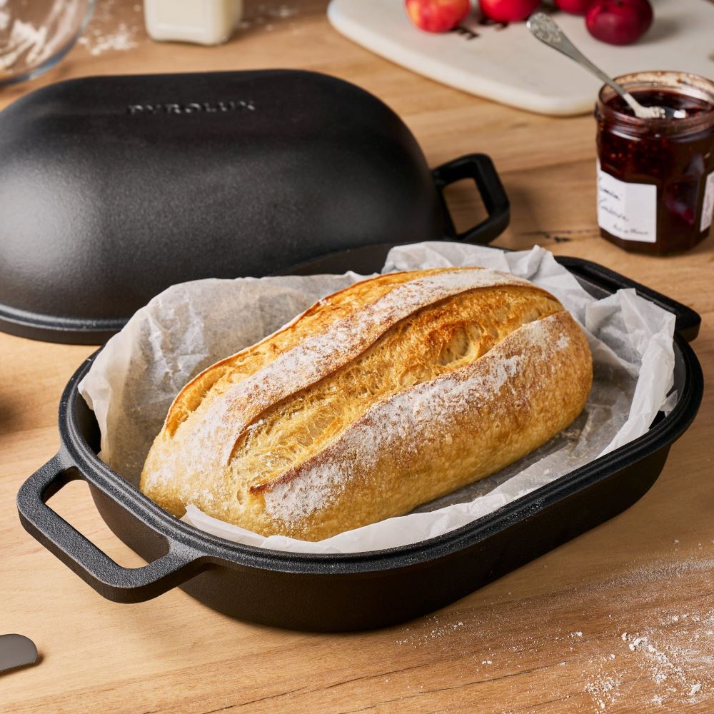 BAKE & ROAST SET PYROLUX CAST IRON 39.4x26.4x14.5cm 7ltr 2 piece - Image 3