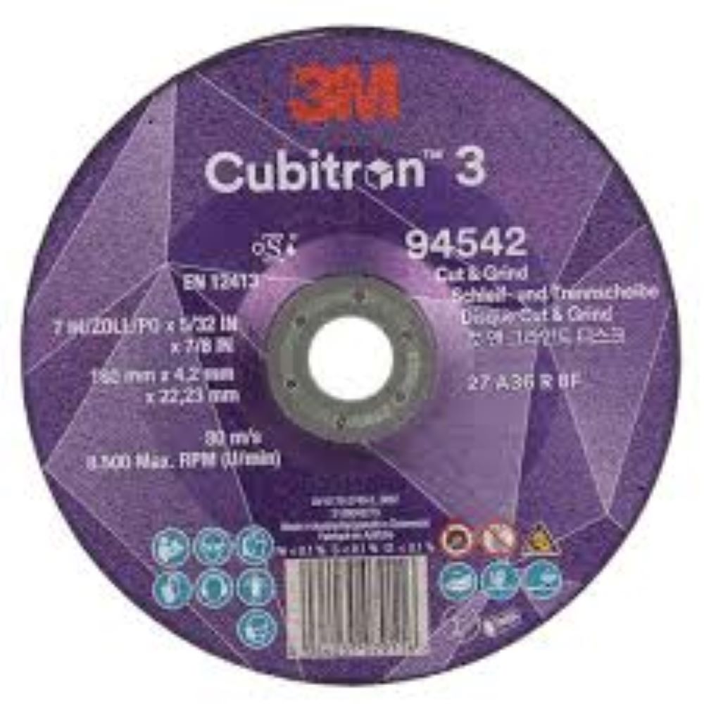 CUT & GRIND DISC 3M CUBITRON 180x4.2x22.23mm BOX/10