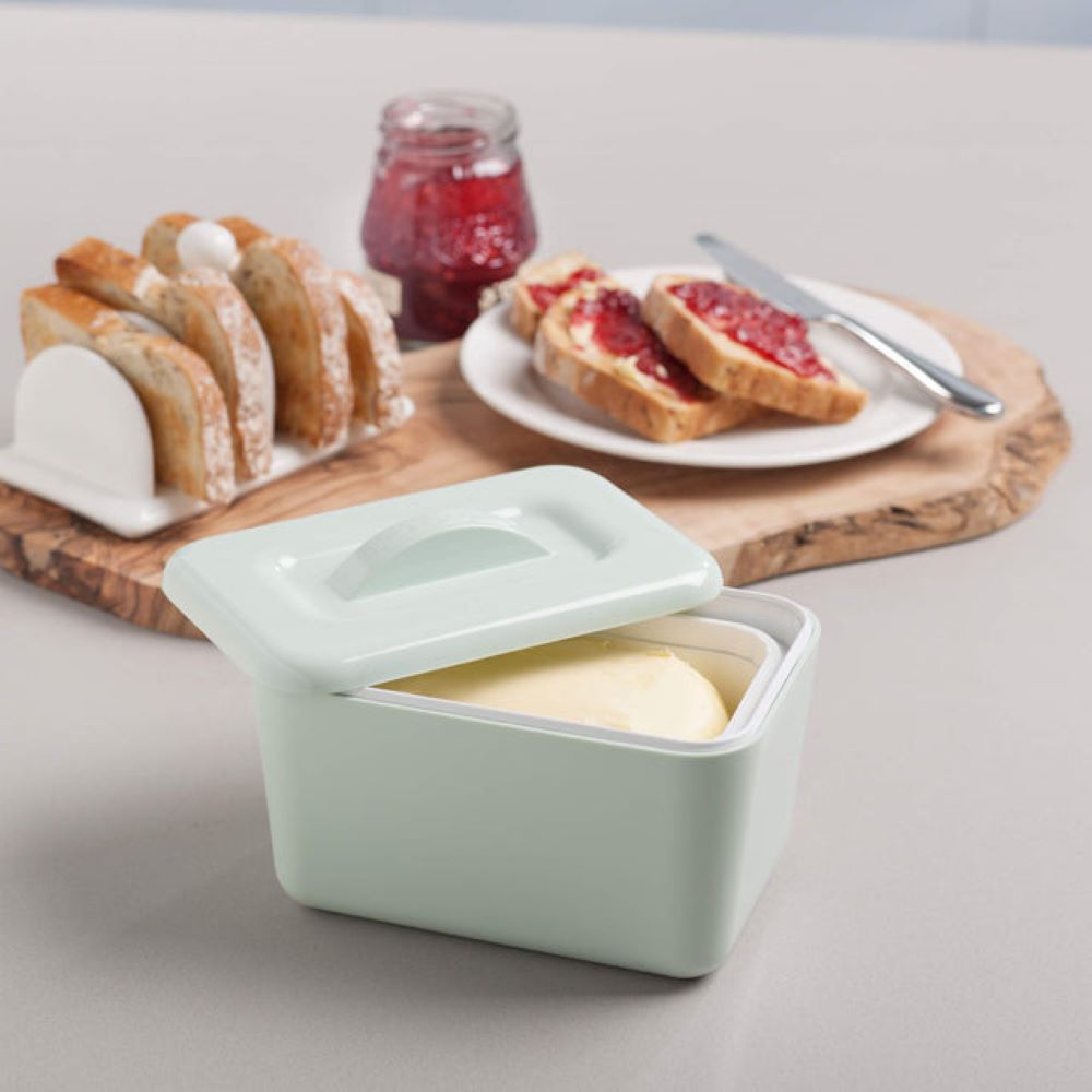 BUTTER DISH ZEAL INSULATED BOX 160x110x90mm SAGE GREEN - Image 3