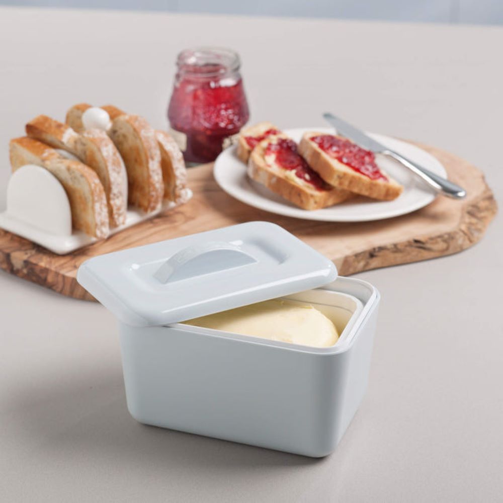 BUTTER DISH ZEAL INSULATED BOX 160x110x90mm DUCK EGG BLUE - Image 3