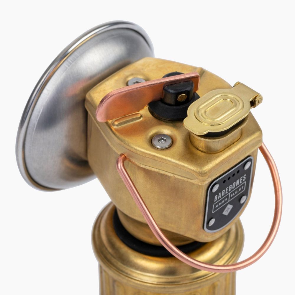 BAREBONES MINERS LANTERN LED 2w MAGNETIC BASE BRASS BODY - Image 2