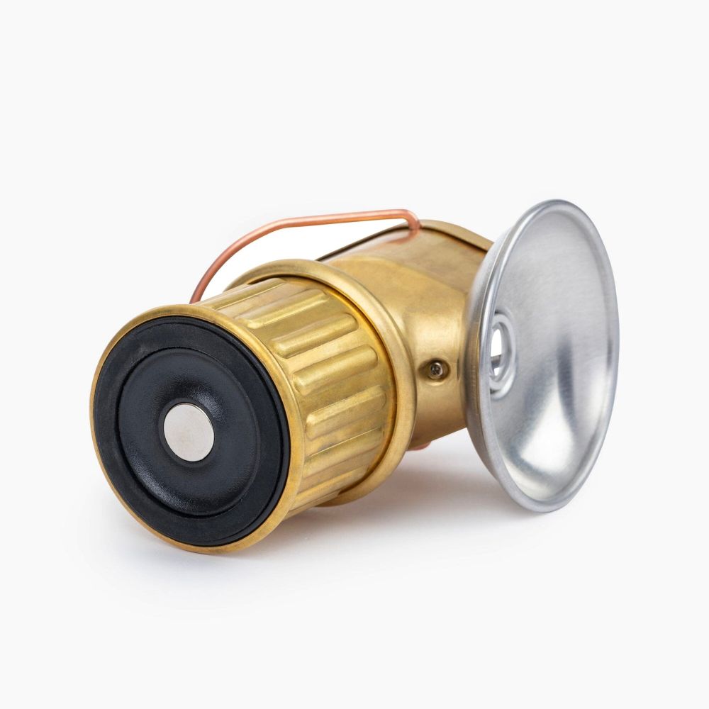 BAREBONES MINERS LANTERN LED 2w MAGNETIC BASE BRASS BODY - Image 3