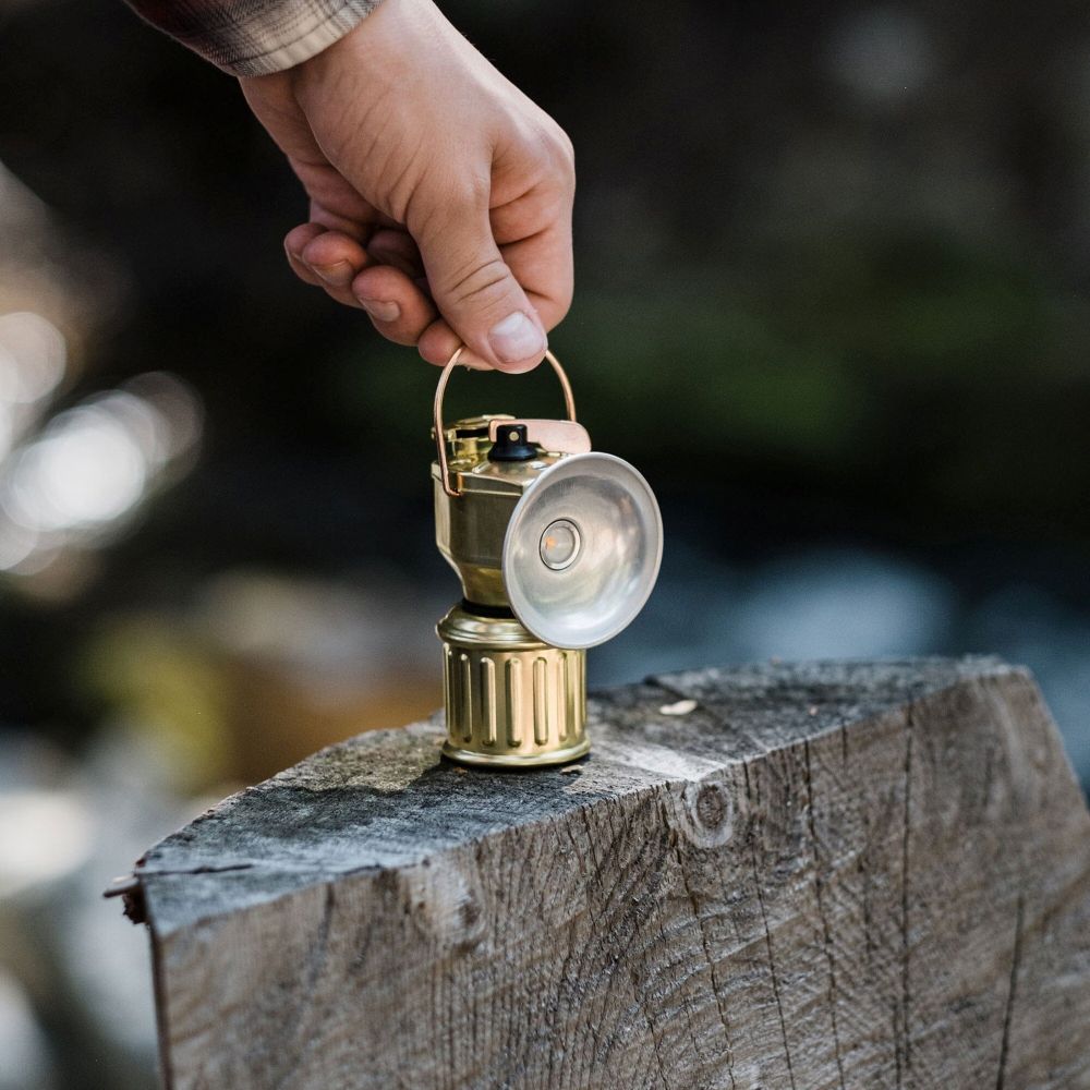 BAREBONES MINERS LANTERN LED 2w MAGNETIC BASE BRASS BODY - Image 5