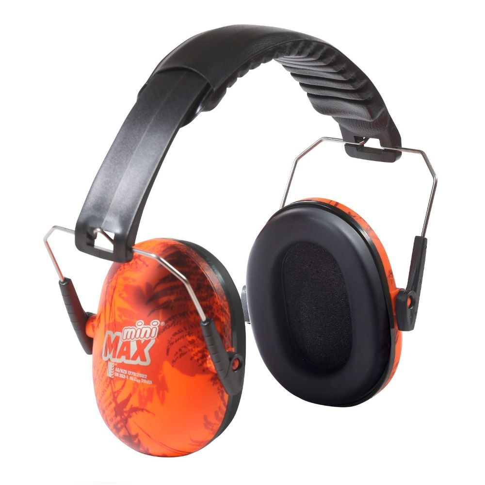 ESKO EAR MUFF MINIMAX KIDS CLASS 5 *ORANGE CAMO* - Image 2