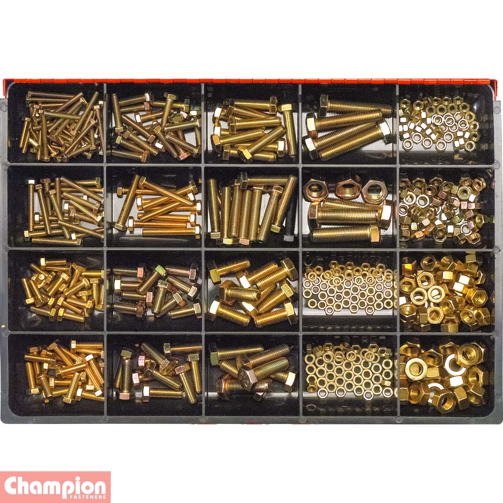BOLT ASSORTMENT METRIC FINE CHAMPION CA480 480p