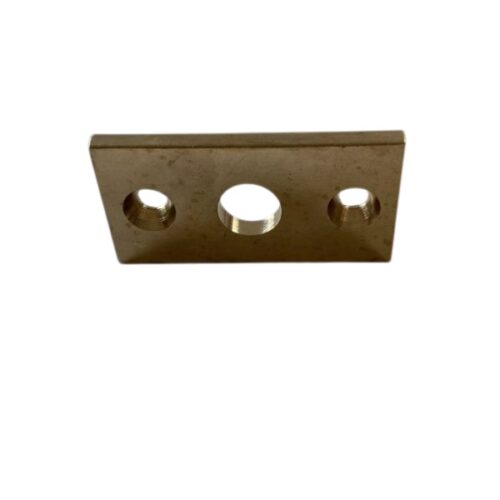 ROWLOCK PLATE FLAT BRASS 10mm * PAIR *