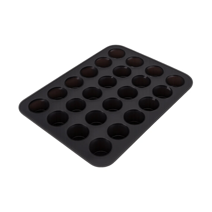 D.LINE MINI MUFFIN TRAY 24-CUP SILICONE *CHARCOAL*