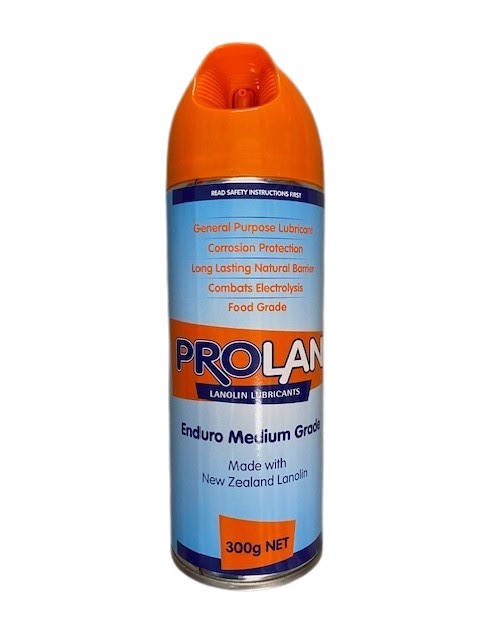 PROLAN LANOLIN LUBRICANT 300g AEROSOL * ORANGE LID