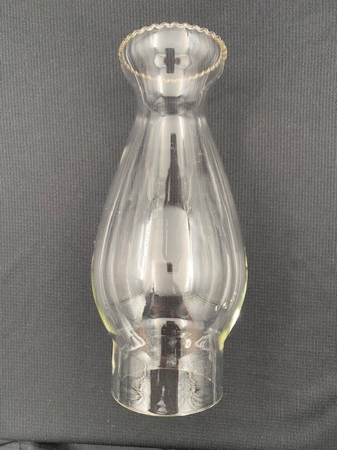 LAMP GLASS 64mm CRIMP TOP 200mmHIGH (Fig8B)
