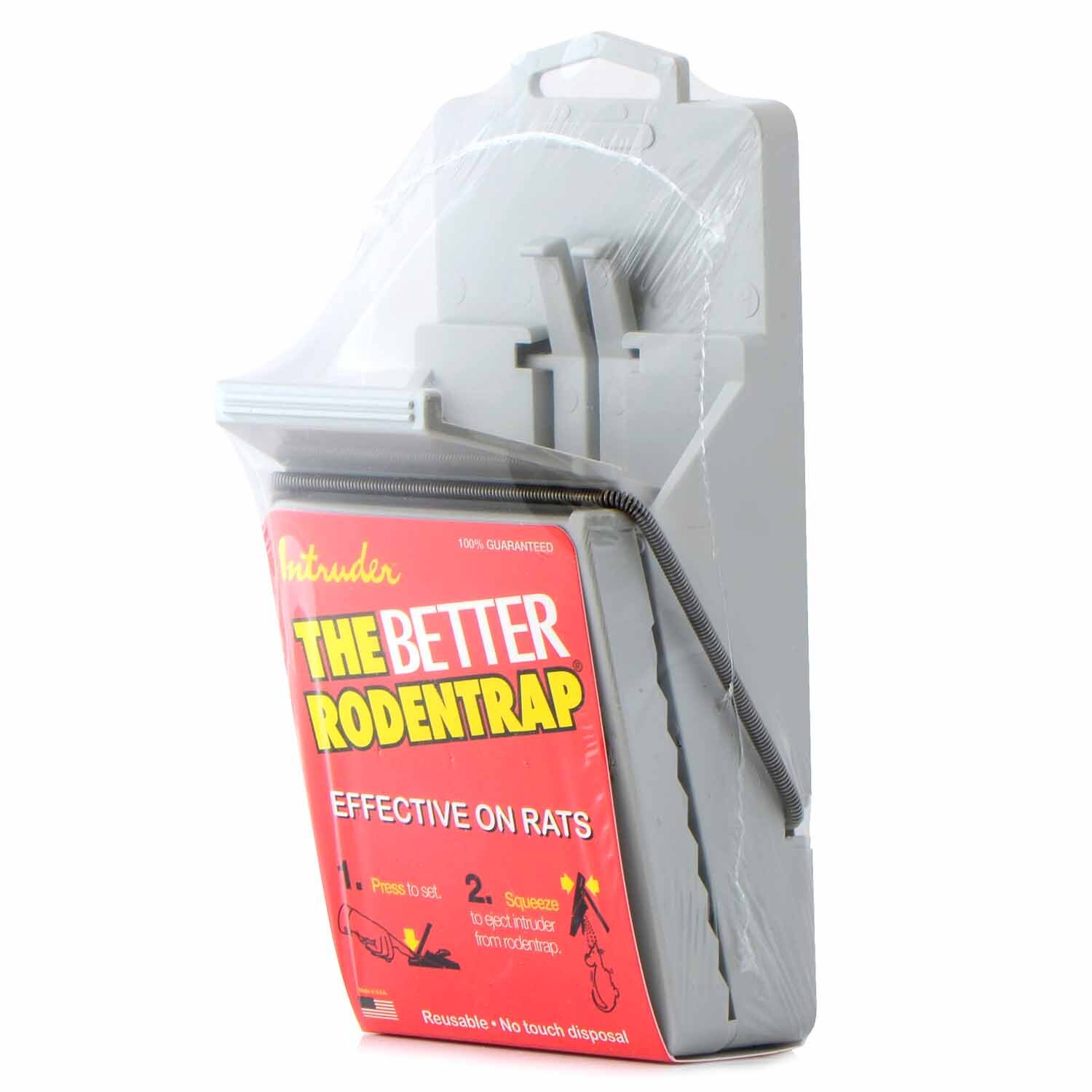 RAT SNAP TRAP INTRUDER PLASTIC (GREY)