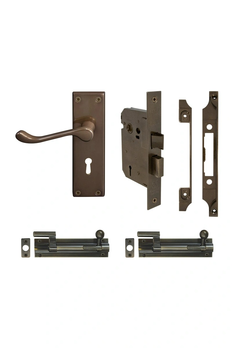 FRENCH DOOR KIT WINDSOR 45mm BACKSET AB