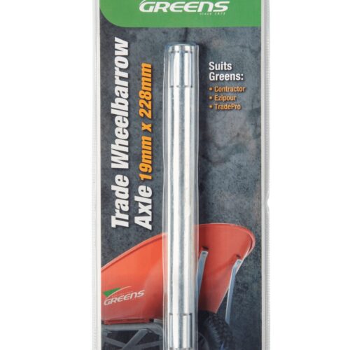 GREENS WHEELBARROW AXLE 19mm (CONTRACTOR)
