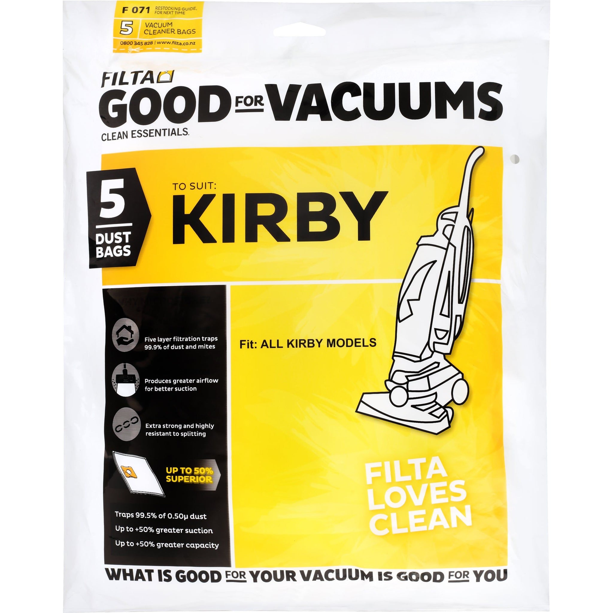 VACUUM CLEANER BAG KIRBY * PKT/5 *