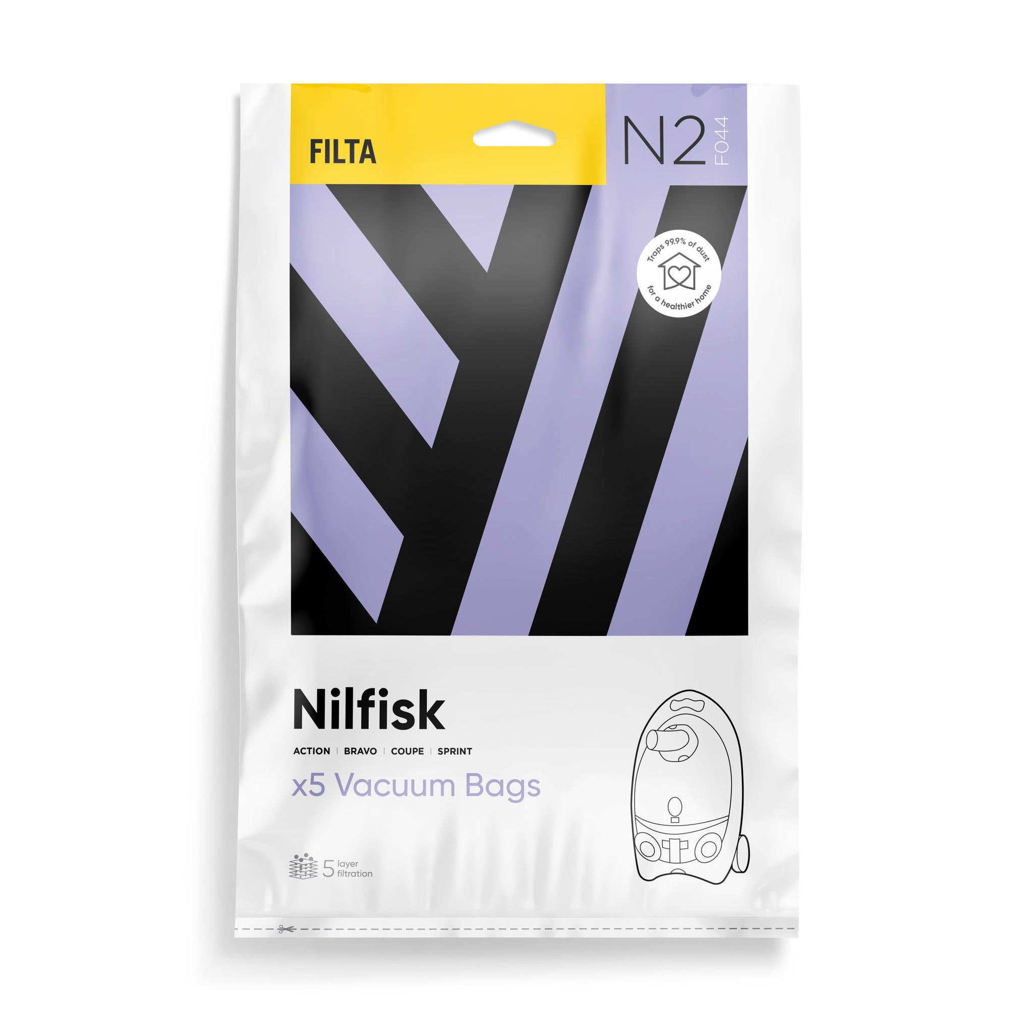 VACUUM CLEANER BAG NILFISK SPRINT PKT/5 (F044)