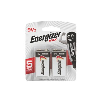 ENERGIZER MAX 9v BATTERY CD/2 522BP2T